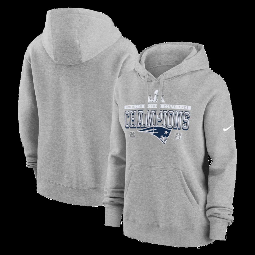Men 2026 NFL New England Patriots hoodie grey 0016